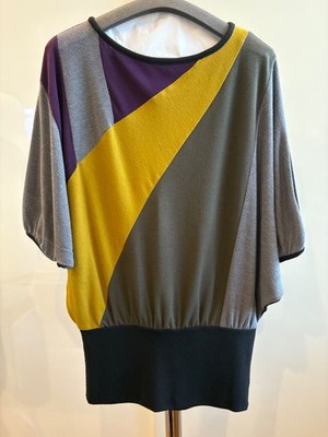 Method Womens Tunic Top Multicolor Color Block Size Small