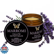 COMFORTENA Eloix Tallow Honey Balm, Natural Organic Beef Tallow B