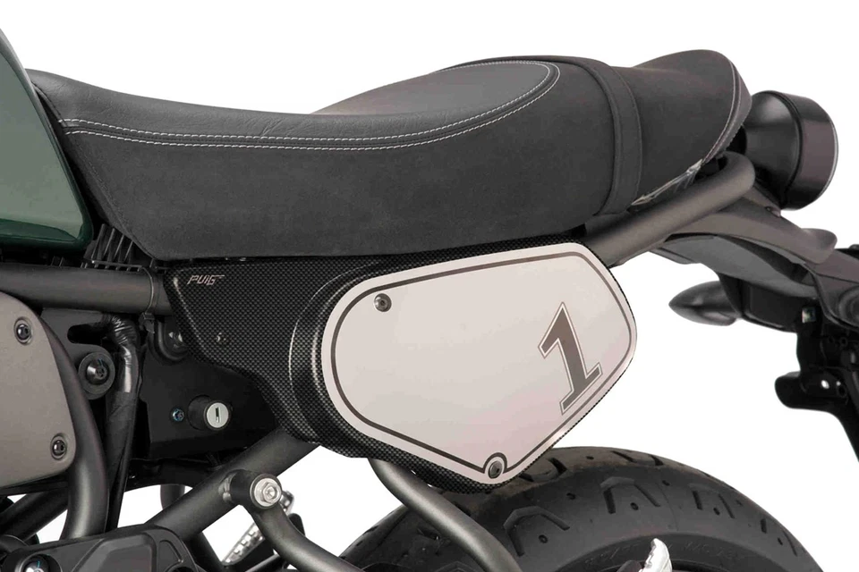 For Yamaha XSR700 2018-2021 Puig 8562C Retro Carbon Look Side Cover Foto 2 de 4