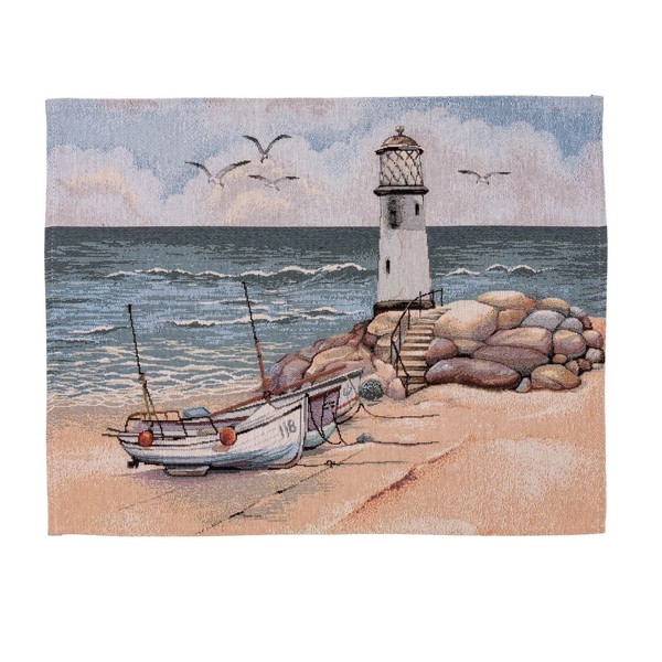 Sandner Ostseestrand Gobelin-Tischset Platzset Platzdeckchen Sommer 38X48 Cm-image