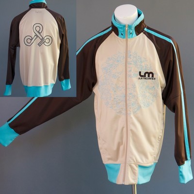 Live Mechanics Mens Tracksuit  Jacket Urban Vibe Passion Pain Progress Beige M L