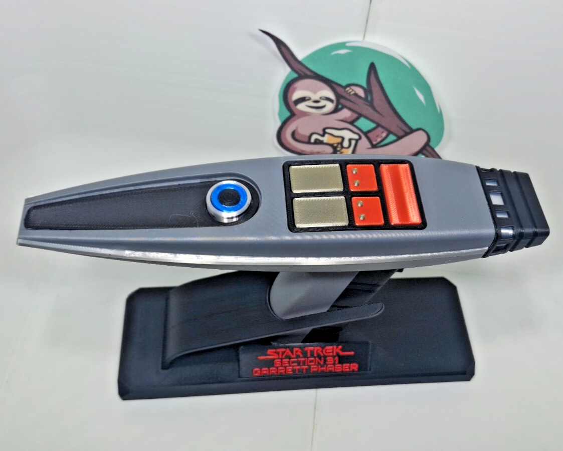Star Trek Section 31 Garrett Phaser Replica - Static wth Movable