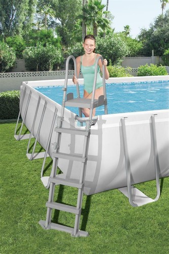 Bestway Swimming Pool 732 x 366 x 132cm Power Steel Frame Pool Komplett-Set Pool - Bild 8 von 12