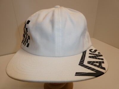 New VANS Off The Wall Distort Checkerboard Jockey Strapback Hat
