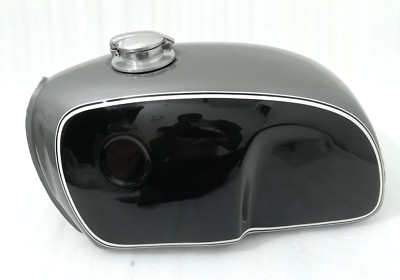 BMW R100 RT RS R90 R80 R75 STEEL FUEL TANK BLACK & GRAY PAINTED +