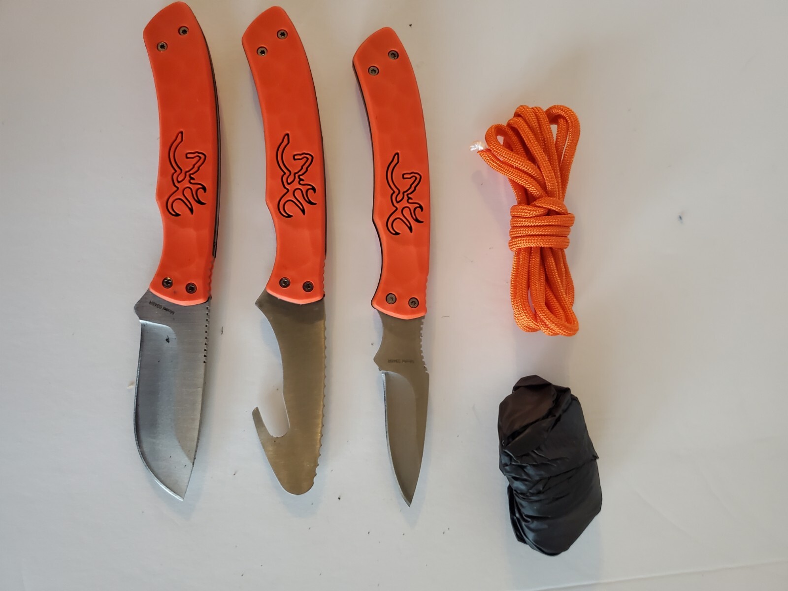 New Rocky Mountain Elk Foundation Set Of 3 Browning Knives eBay