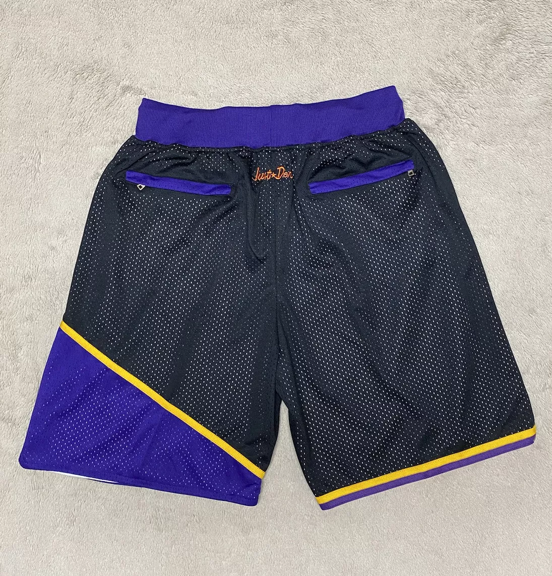 Just Don Phoenix Suns Embroidered Basketball Shorts USA Made Men's