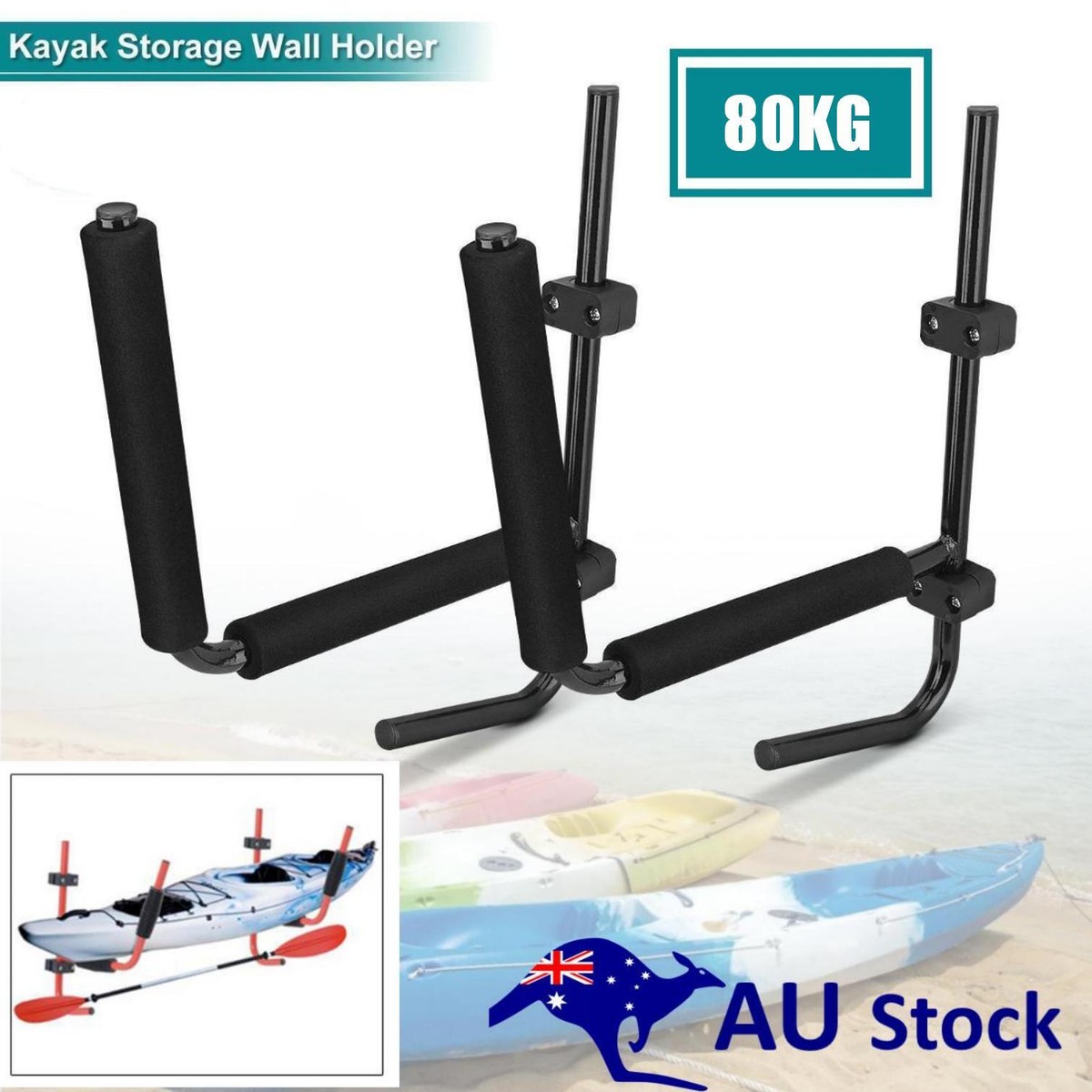 Kayak Rack, Folding Kayak Storage Racks for Garage Wall Mount Rack