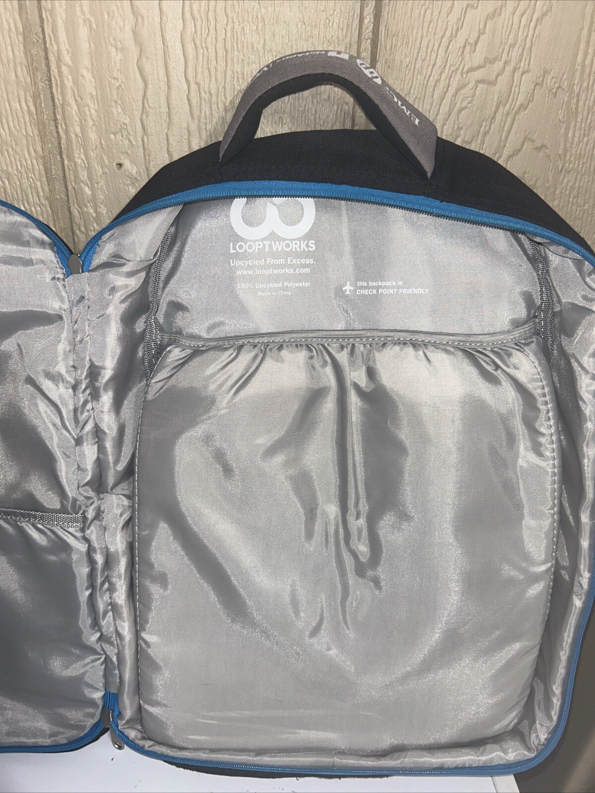 LOOPTWORKS Upcycled Computer Geek Friendly Backpa… - image 8