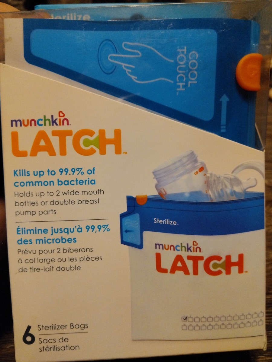 Bottle Sterilizer Munchkin Latch Steriliser Bags Instructions