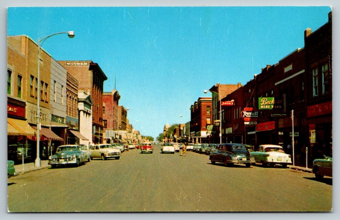 Main Street Mitchell South Dakota Rexall Drugs Sign Postcard eBay