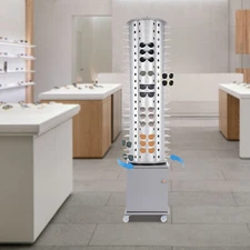 Sunglasses Display Stand With Storage Cabinet Floor-standing Eyeglass Holder