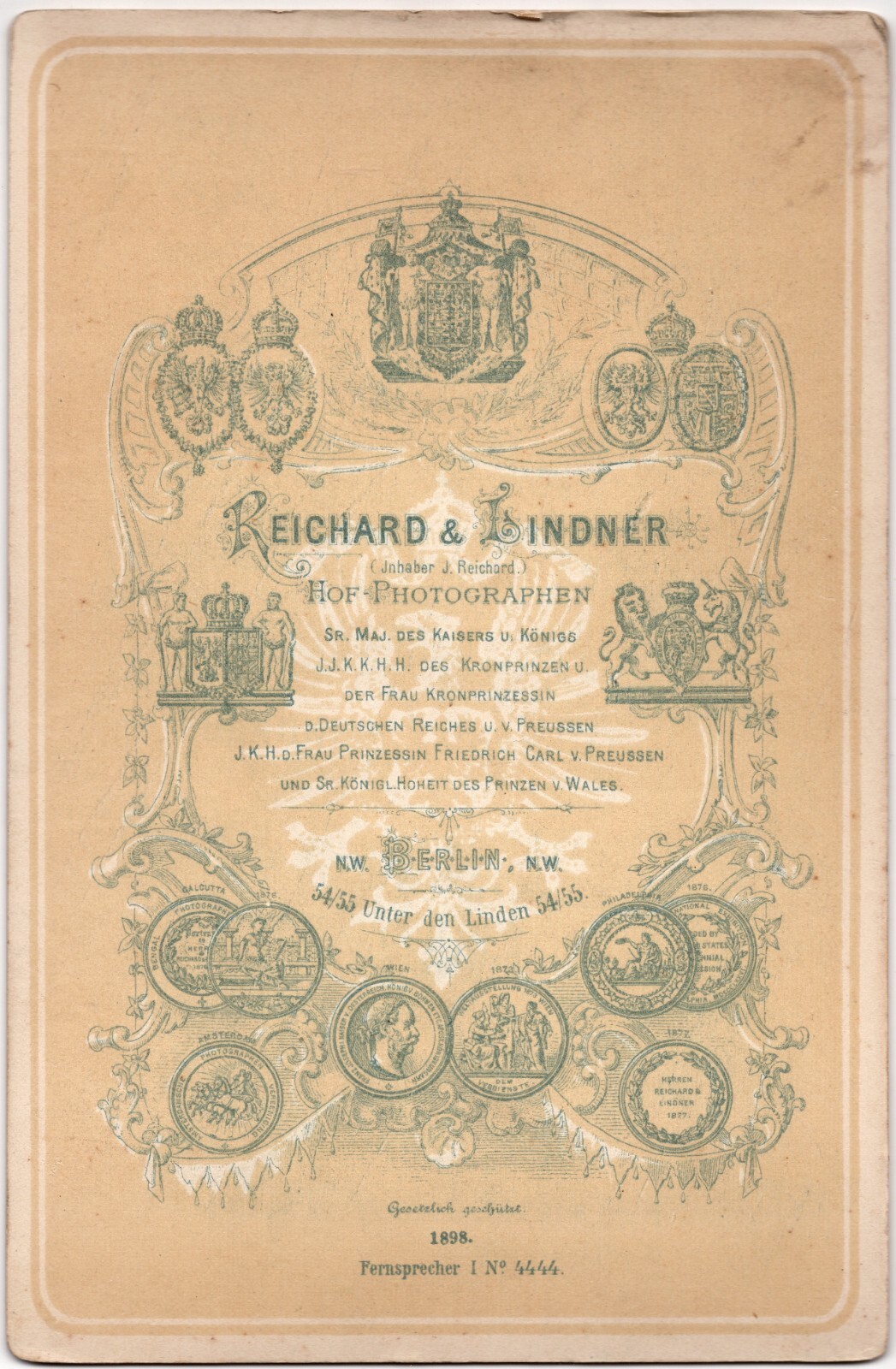 C. 1870s CABINET CARD KAISER WILHELM II THE LAST EMPEROR OF GERMANY IN UNIFORM — additional view