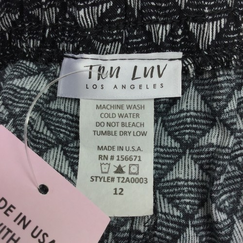 Tru Luv Elastic Waist & Ankle 100% Rayon Lightweight Pants NWT / Girl's Size 12 - Picture 3 of 8