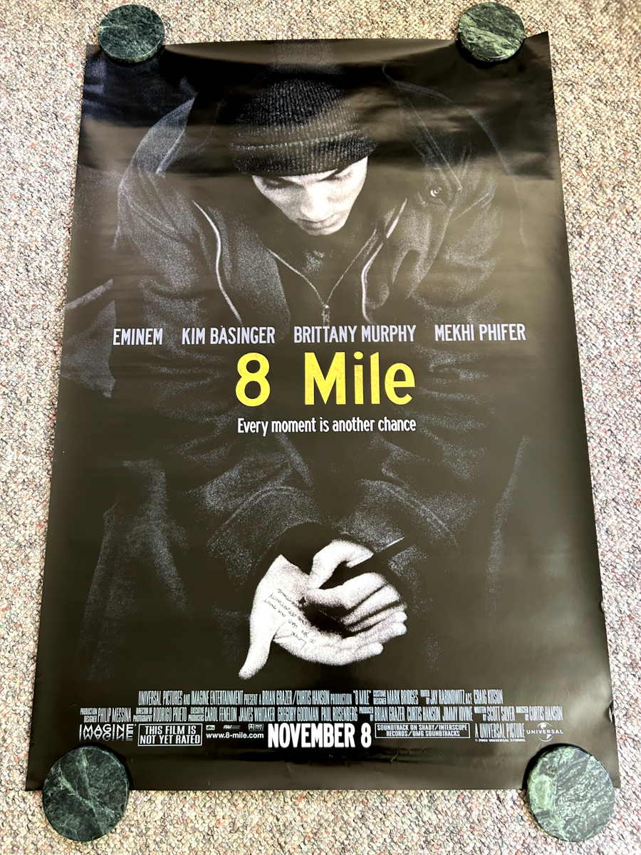 8 MILE ORIGINAL Movie Poster. D/S - 27x40 in. - 2002 - Curtis