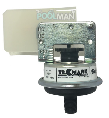 Tecmark 3029P Pressure Switch Plastic Thread for Pool or Spa Heater 