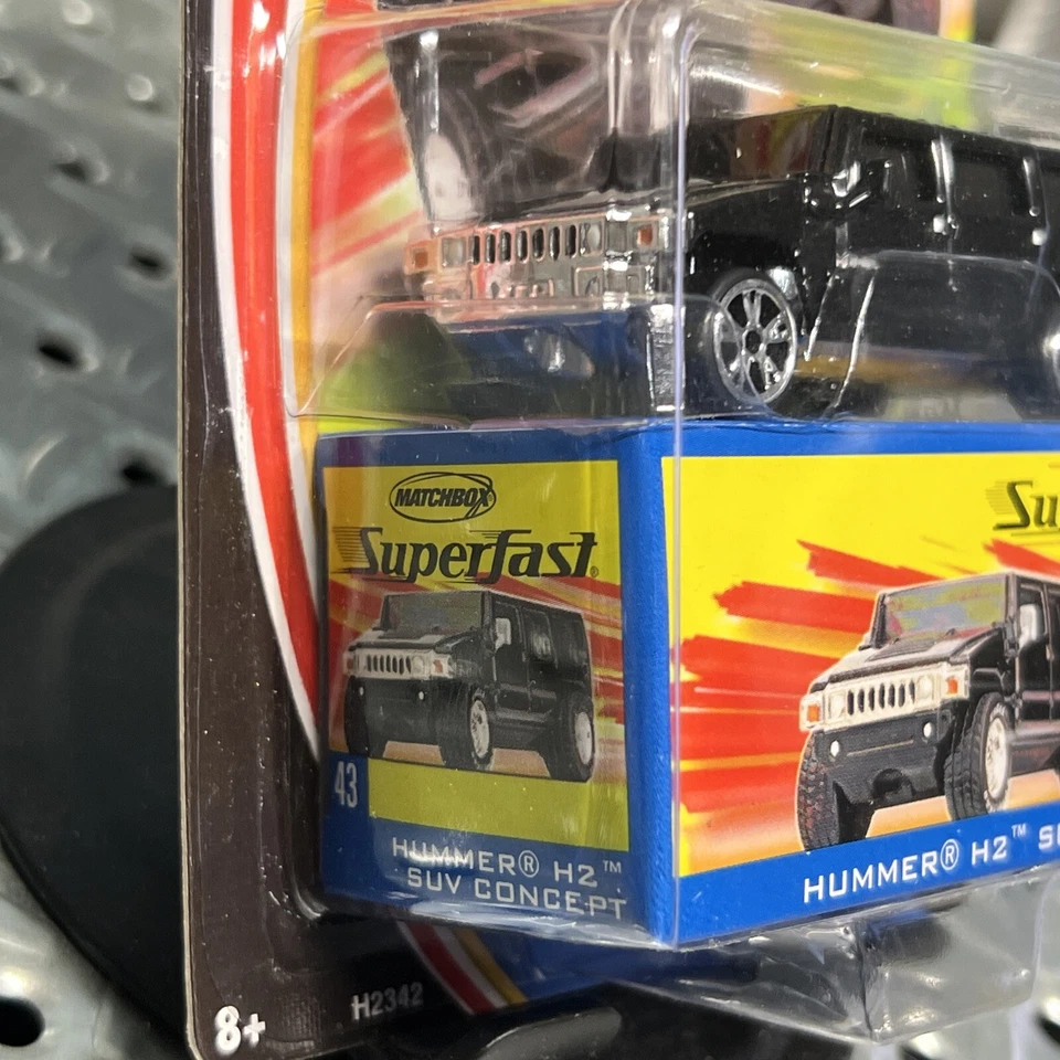 2004 Matchbox Superfast Hummer H2 SUV Concept #43 Black LE 1 of 15,000 - Image 3 of 4