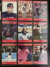 David Justice - 1992 Star Co Company Complete Set 9 Red Cards - 1 of 1000 Silver