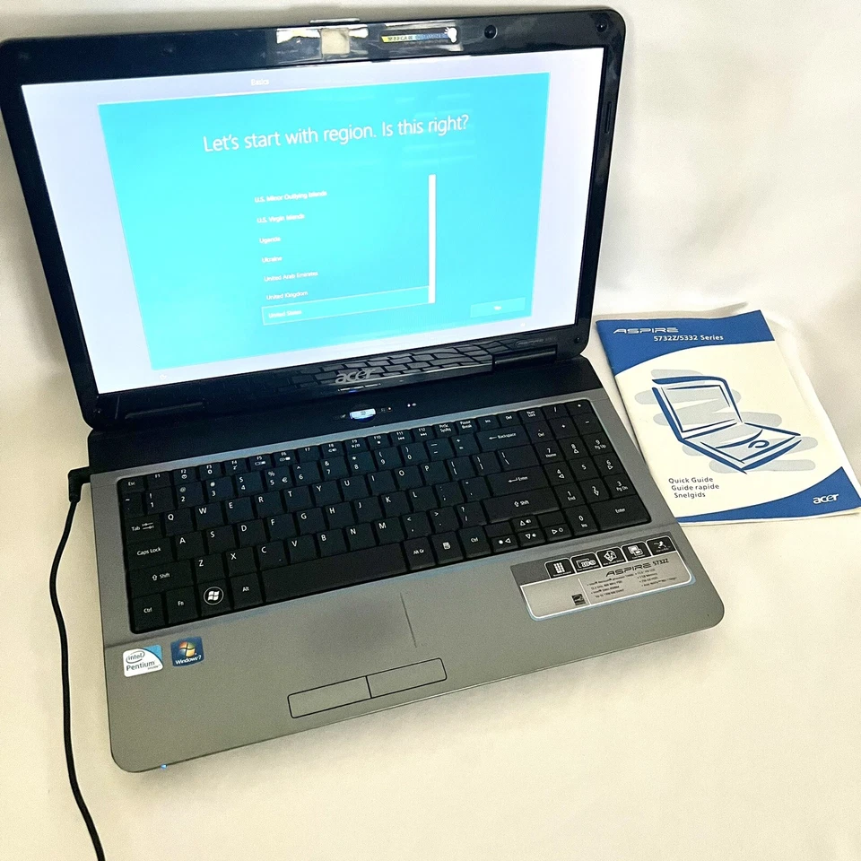 Acer Aspire 5332 intel 2.2ghz 3gb Ram Powers On When Plugged In Parts Or Repair - Image 2 of 4