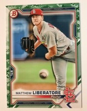 2021 Bowman MATTHEW LIBERATORE Camo Parallel #BP-29 Prospect Cardinals