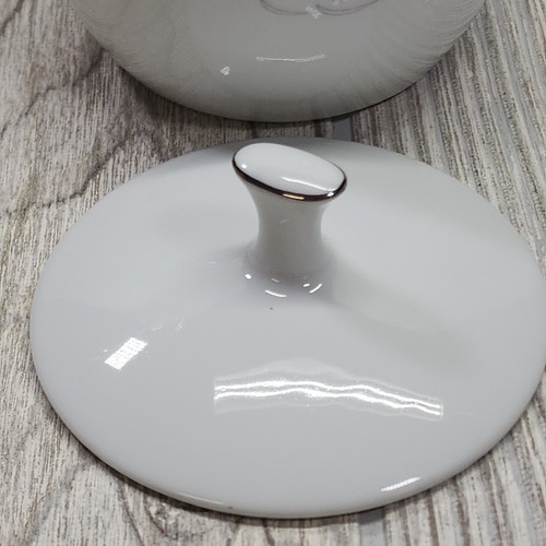 Noritake WHITEBROOK 6441 Sugar Bowl/Lid with Silver Trim - Picture 8 of 13