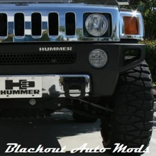 Chrome Front Bumper Letters for Hummer H3 ABS Plastic Inserts