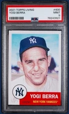 2021 TOPPS LIVING YOGI BERRA # 400 PSA 9