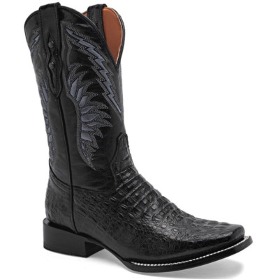Trankas Square Toe boots Caiman skin. botas vaquero de hombre