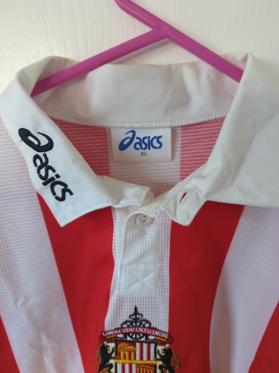 SUNDERLAND ENGLAND 1997/99 HOME FOOTBALL SHIRT JERSEY ASICS XL