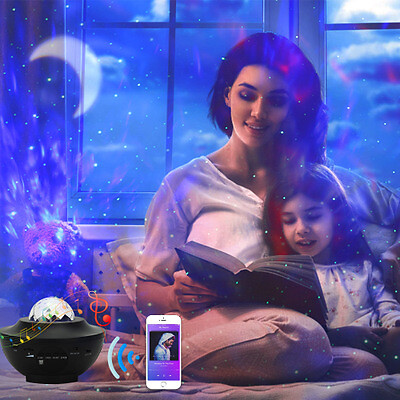 NEBULA CLOUD STARRY GALAXY PROJECTOR NIGHT LIGHT WITH USB MUSIC CONTROL PLAYER