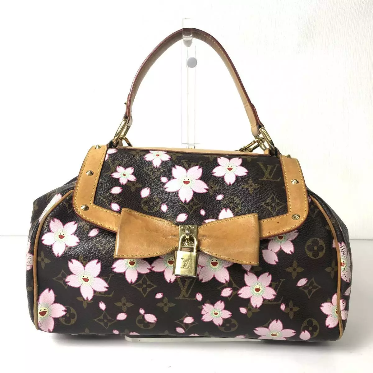 Louis Vuitton Sac retro Monogram Cherry Blossom Hand bag 20*29.5*5.5cm  M92012