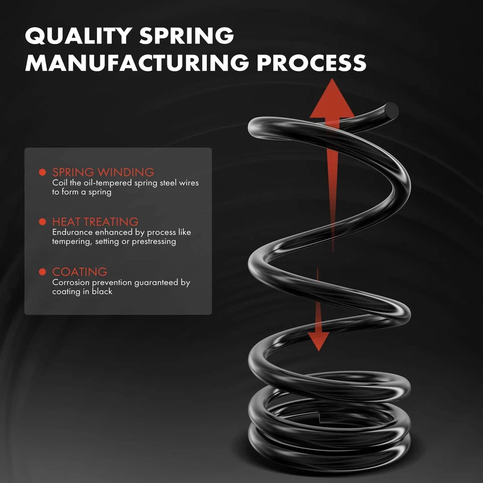 2x Juego de muelles helicoidales para Ford Mustang II 1974-1978 Pinto Mercury Bobcat parte delantera Foto 2 de 4