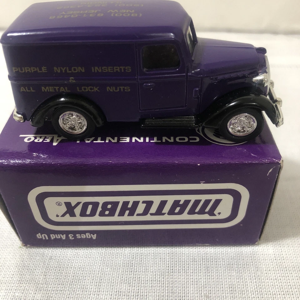 Matchbox ‘37 Dodge Mack Junior 50th Annv Truck Purple CONTINENTAL AERO Diecast - Image 3 of 4