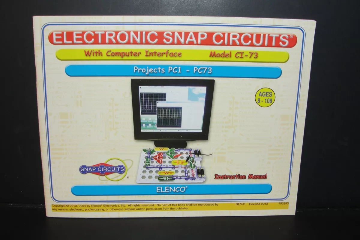 SNAP CIRCUITS CI 73 Computer Interface Instruction Manual