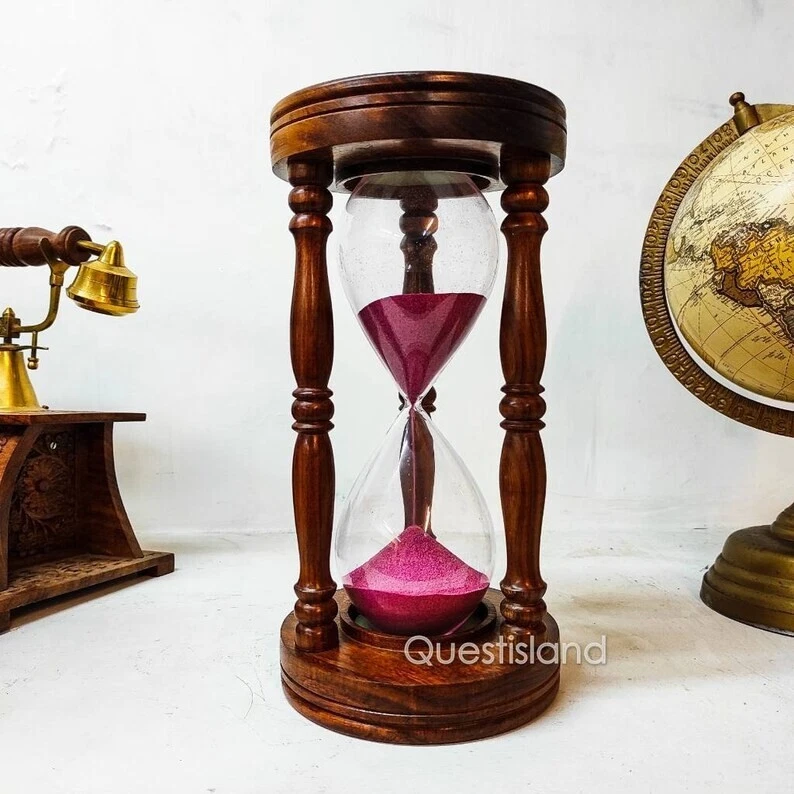Handmade Sand Timer Large Size Hourglass 30 Minute Timing