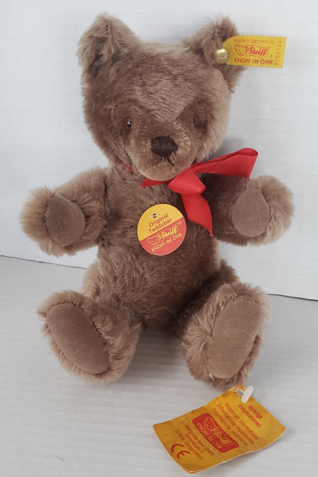 TRADITIONAL Vintage Steiff 10" fully jointed Classic Teddy Bear - West Germany
