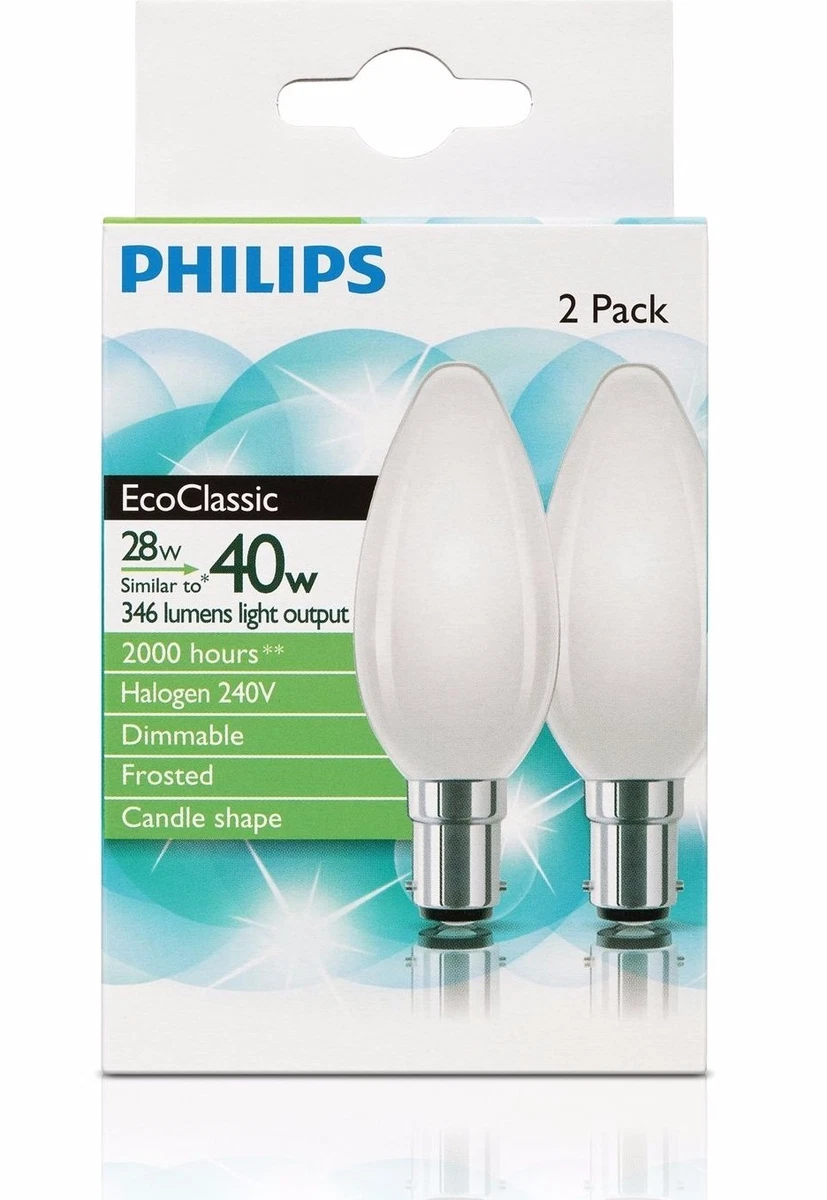 Philips eco classic 28w 240v cheap bayonet