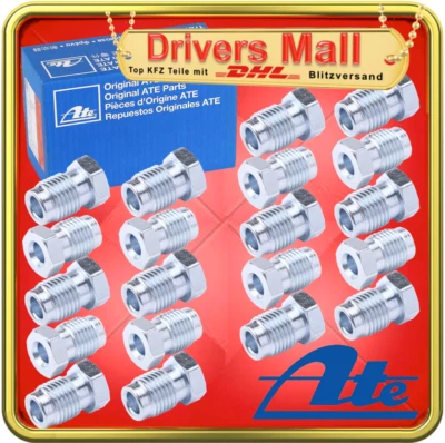 QUICK BRAKE 20x ATE Bremsleitungsnippel Bördel F M10x1 Bremse Überwurfschraube Bremsleitung