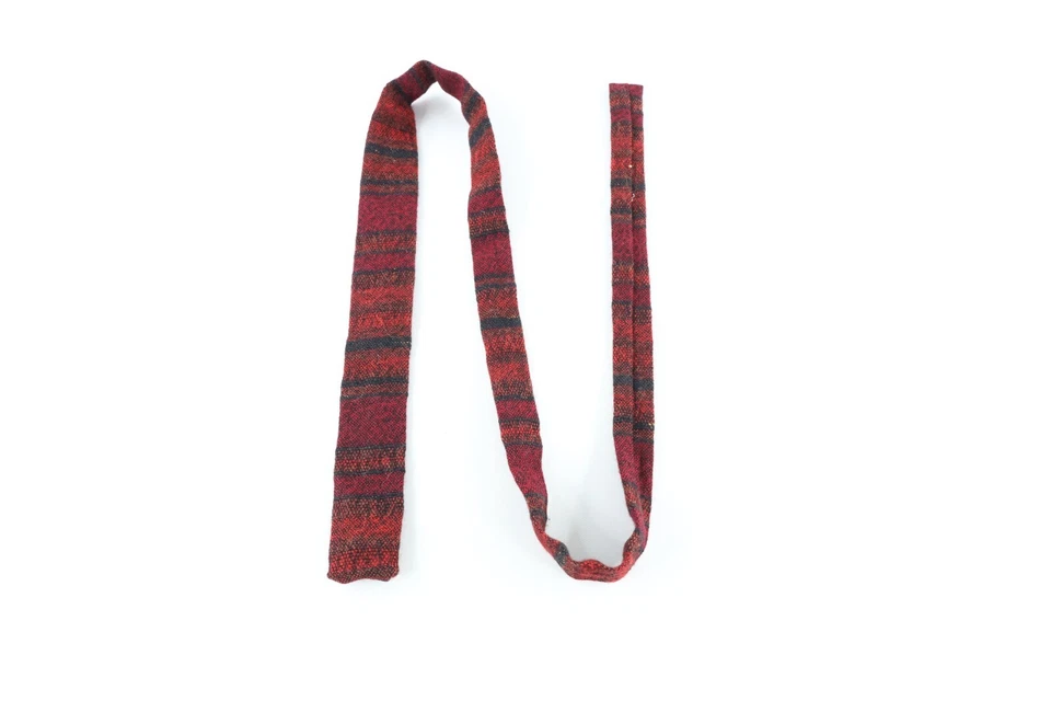 Corbata de vestir Rockabilly The Taylor vintage años 50 punto lana cuello cuadrado corbata EE. UU. Foto 3 de 4