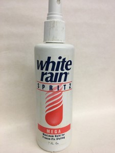 Vintage 1993 White Rain Spritz Mega Freeze Fix Styling Spray Empty