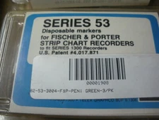 14 Graphic Controls disposable marker pens green 82-53-3004-03  Fischer & Porter