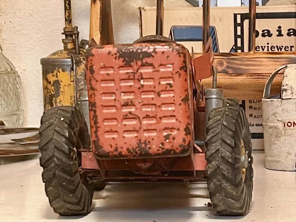 Vintage 50’s Pressed Steel Nylint Toys Red Hough Payloader Original - Image 4 of 4