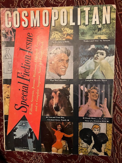 COSMOPOLITAN  MAGAZINE - AUGUST 1955 SPECIAL FICTION ISSUE 
