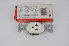 Pass & Seymour White Spec Grade Receptacle Outlet 20A 125V 5351-W Boxed