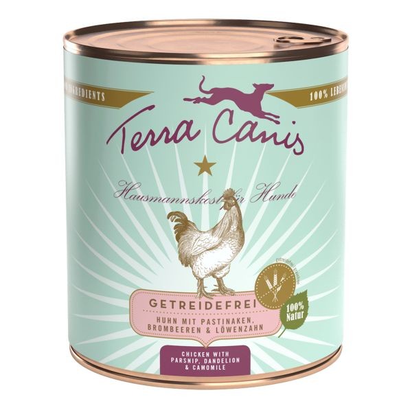 Terra Canis Getreidefrei Adult Huhn Pastinaken LöWenzahn & Brombeeren 800 G-image