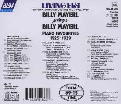 Plays Billy Mayerl (CD) Billy Mayerl (UK IMPORT)