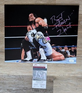 Bret Hart Signed Autographed 11x14 Photo JSA Authenticated