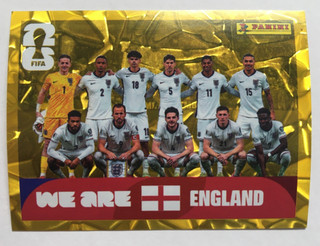 Panini World Cup 2026 GOLD Crumple Sticker x1 (ENGLAND team #ENG13) EXCELLENT