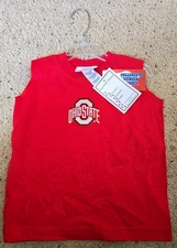 Ohio State Buckeyes Kids Size 4 Sleeveless Shooter  Shirt - NEW!  2 Feet Ahead!