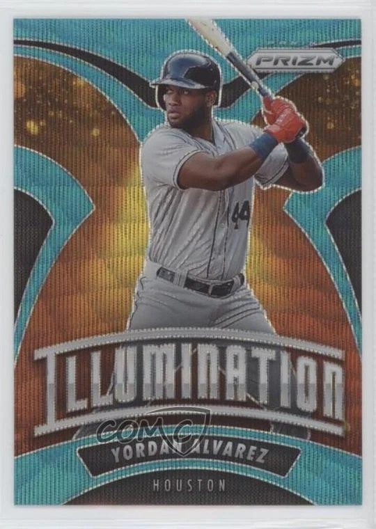 2020 Panini Prizm Illumination Teal Wave Prizm Yordan Alvarez #I-6 Rookie RC